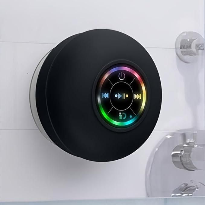 AquaBeats™ LED Shower Bluetooth Speaker – Waterproof & Portable with Suction Cup