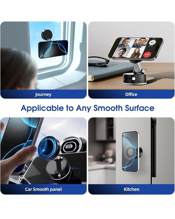 Vacuum Magnetic Suction Phone Holder