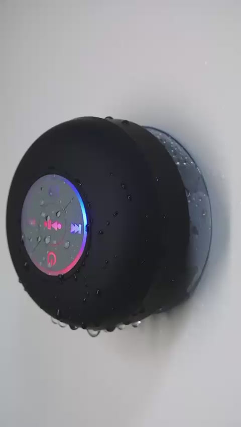 AquaBeats™ LED Shower Bluetooth Speaker – Waterproof & Portable with Suction Cup